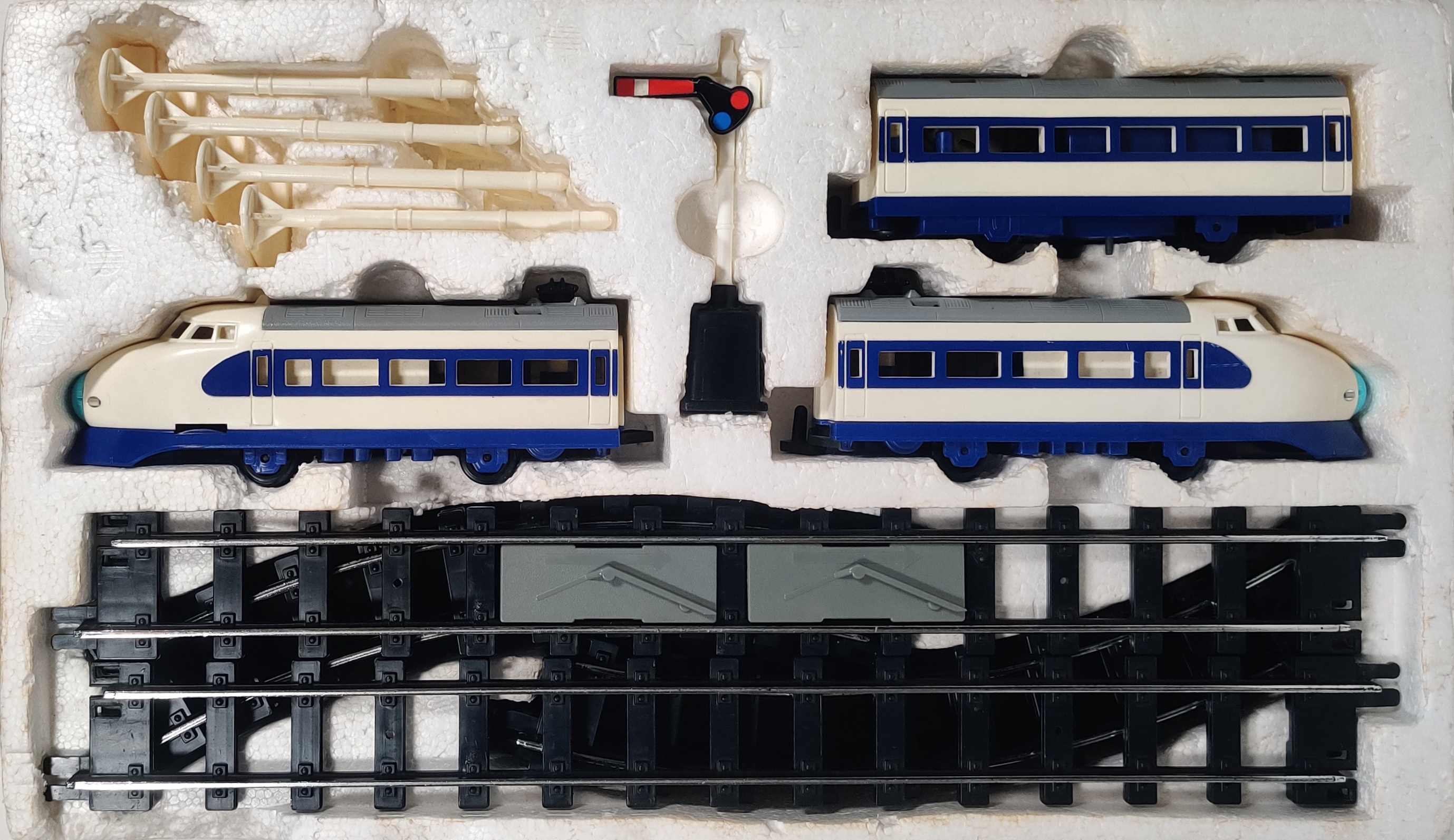 Tomy Super Rail Black Hikari with Headlights Set